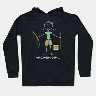 Funny Womens Archery Design Hoodie